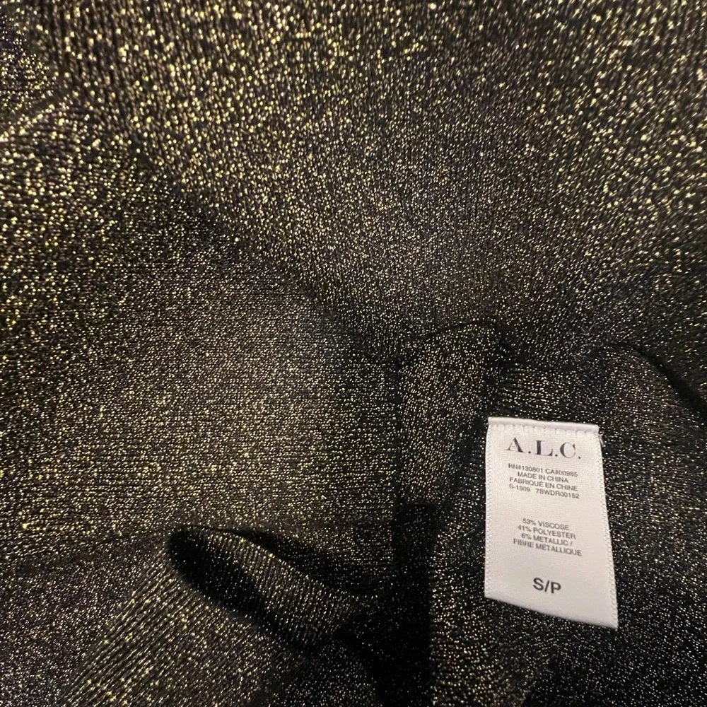 A.L.C. Black and Gold Dress - Picture 3 of 5